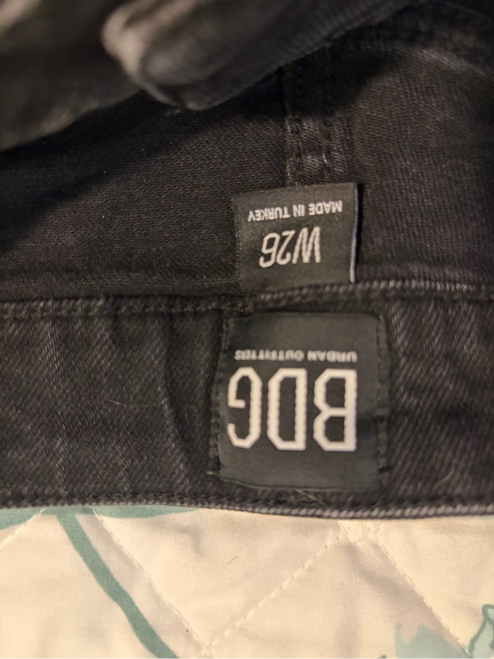 BDG Black High-Rise Denim Shorts - Picture 2 of 2